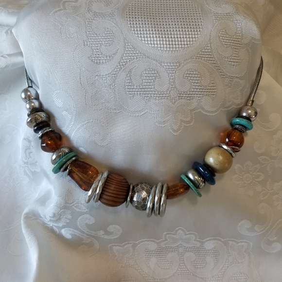 Mixed Media Necklace - Picture 2 of 6